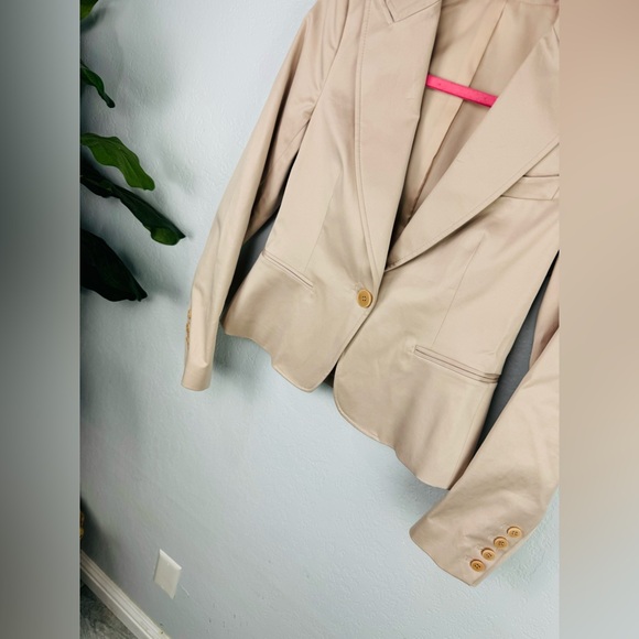 Theory Cream Colored Single Button Blazer Size 0 - Picture 7 of 8